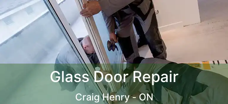  Glass Door Repair Craig Henry - ON