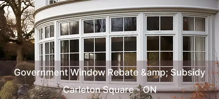 Government Window Rebate & Subsidy Carleton Square - ON