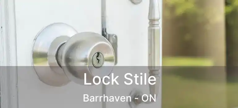  Lock Stile Barrhaven - ON