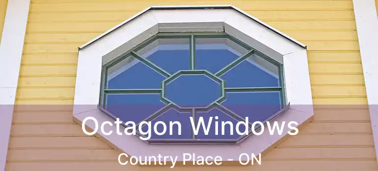 Octagon Windows Country Place - ON