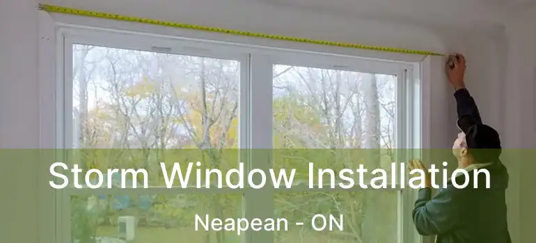  Storm Window Installation Neapean - ON